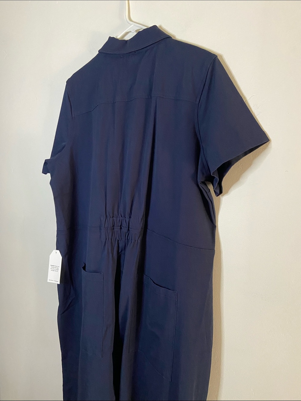Universal Standard Navy snap front coveralls one piece - Picture 5 of 9